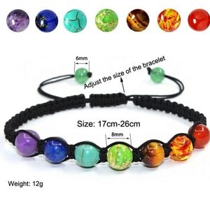 7 Chakra Healing Adjustable Bracelet 💜